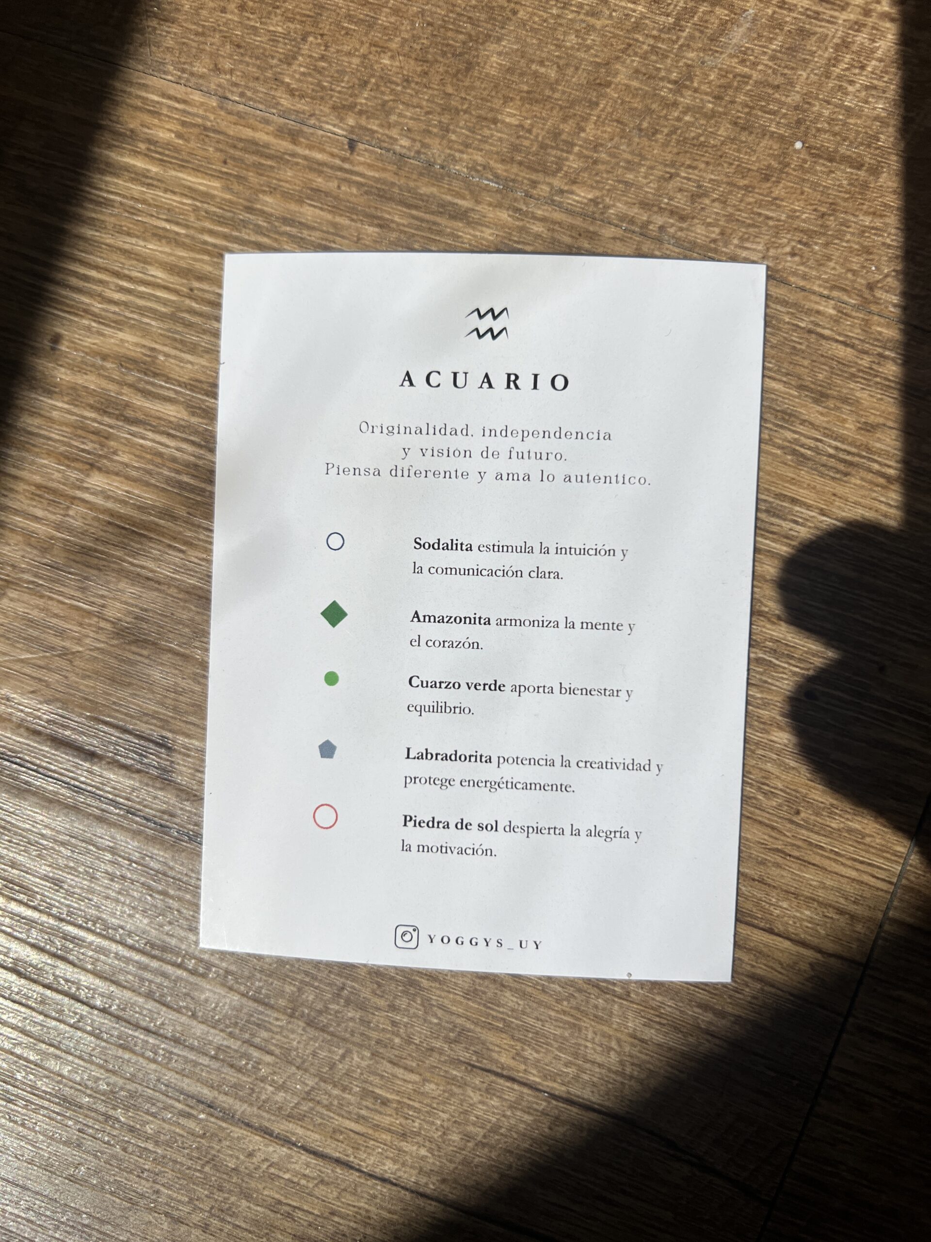 Set de Minerales del Zodiaco - Acuario - Image 3