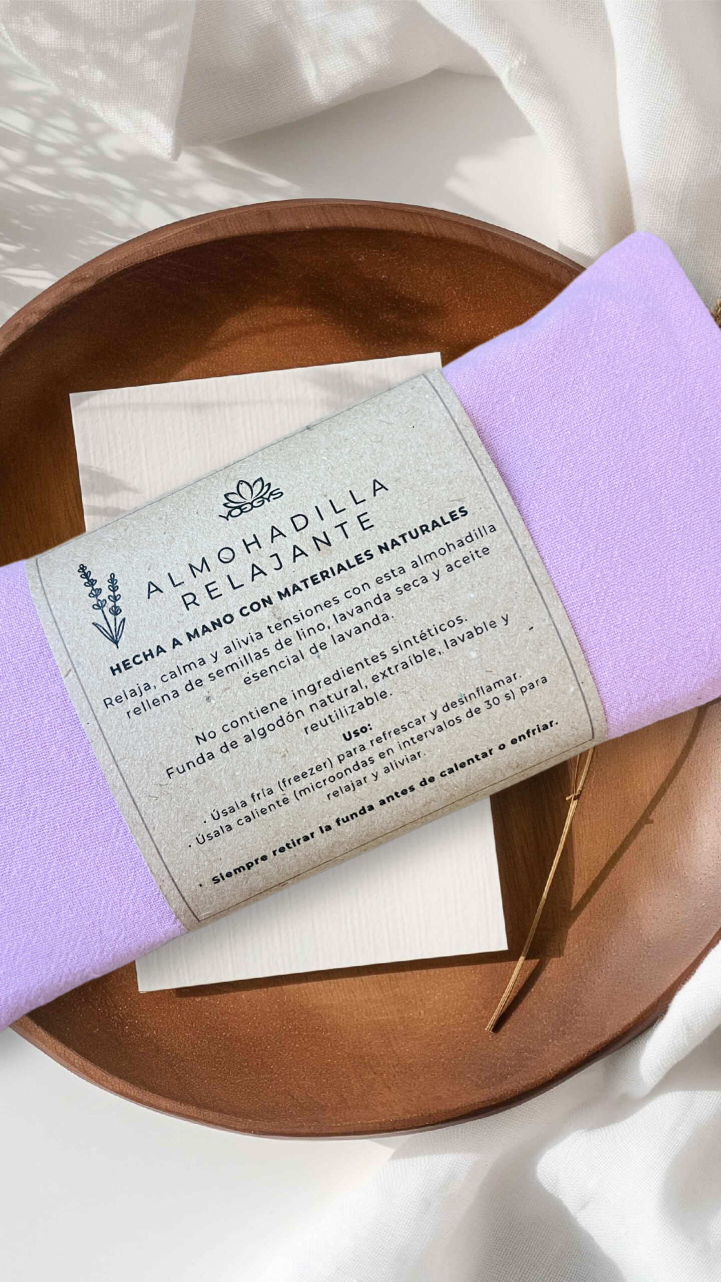 Almohadillas de semillas de lino y lavanda - Image 5